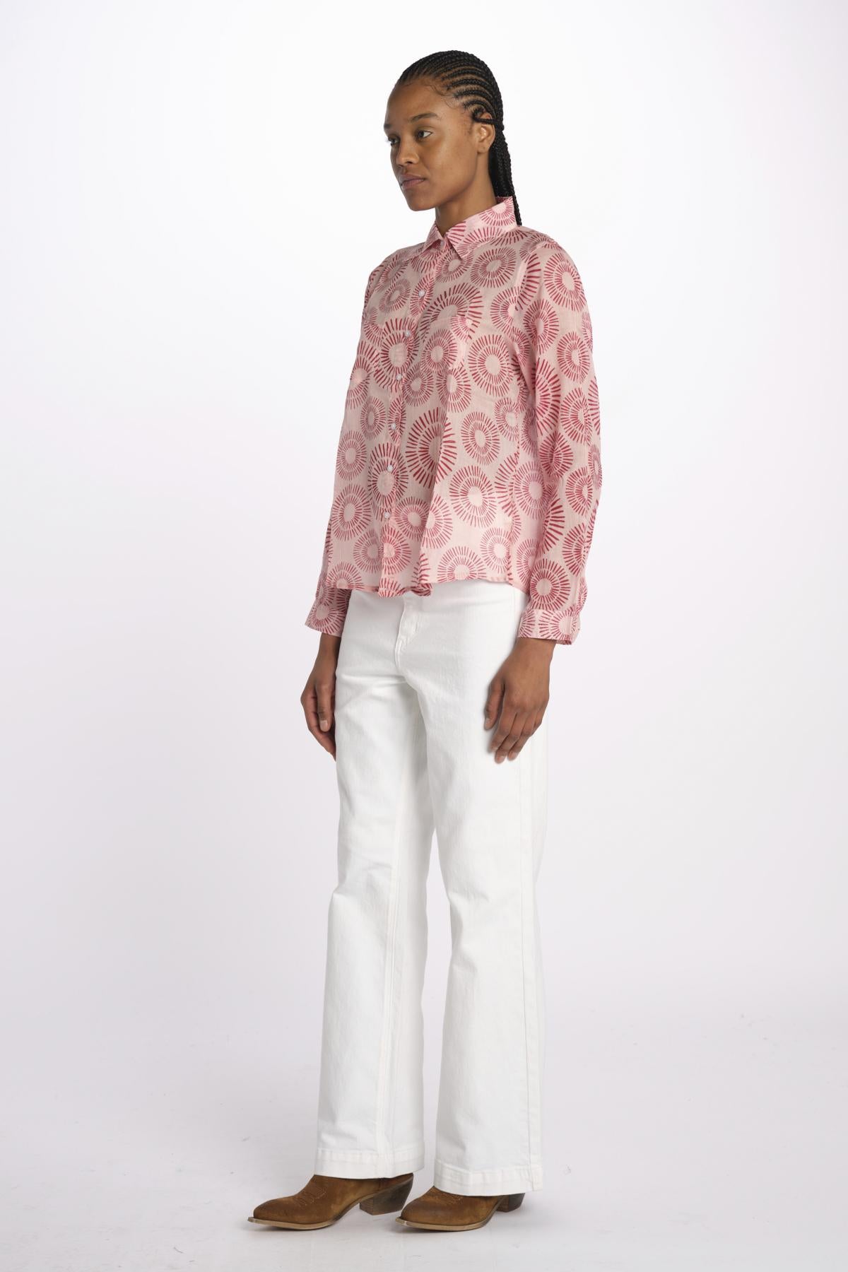 Camicia FLEUR SX7522 526J terre rouge