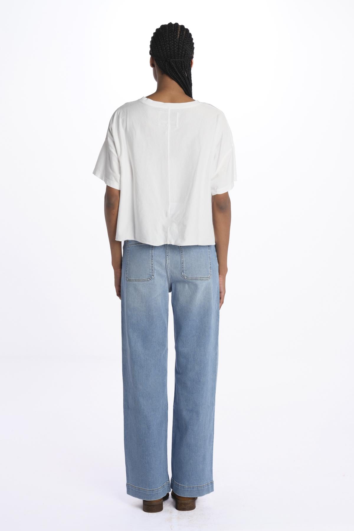 T-shirt FARPY scatoletta cintura dietro FARPY T1758 010 bellerose