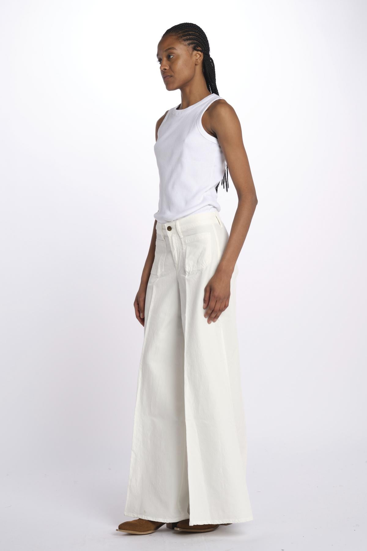 Pantalone GRACE taschina misto lino zampa GRACE TMLS06 043 ps don't forget me
