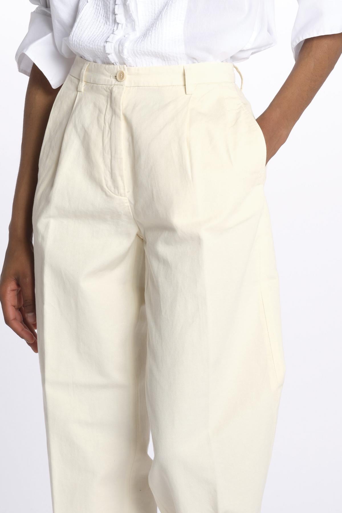 Pantaloni con pences MOD.0173 NATURAL aspesi