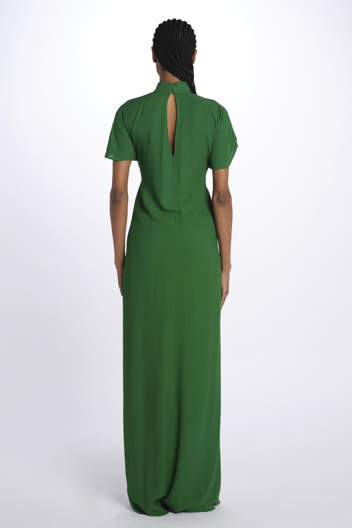 Abito lungo verde m/l H191 5132 5340 n21