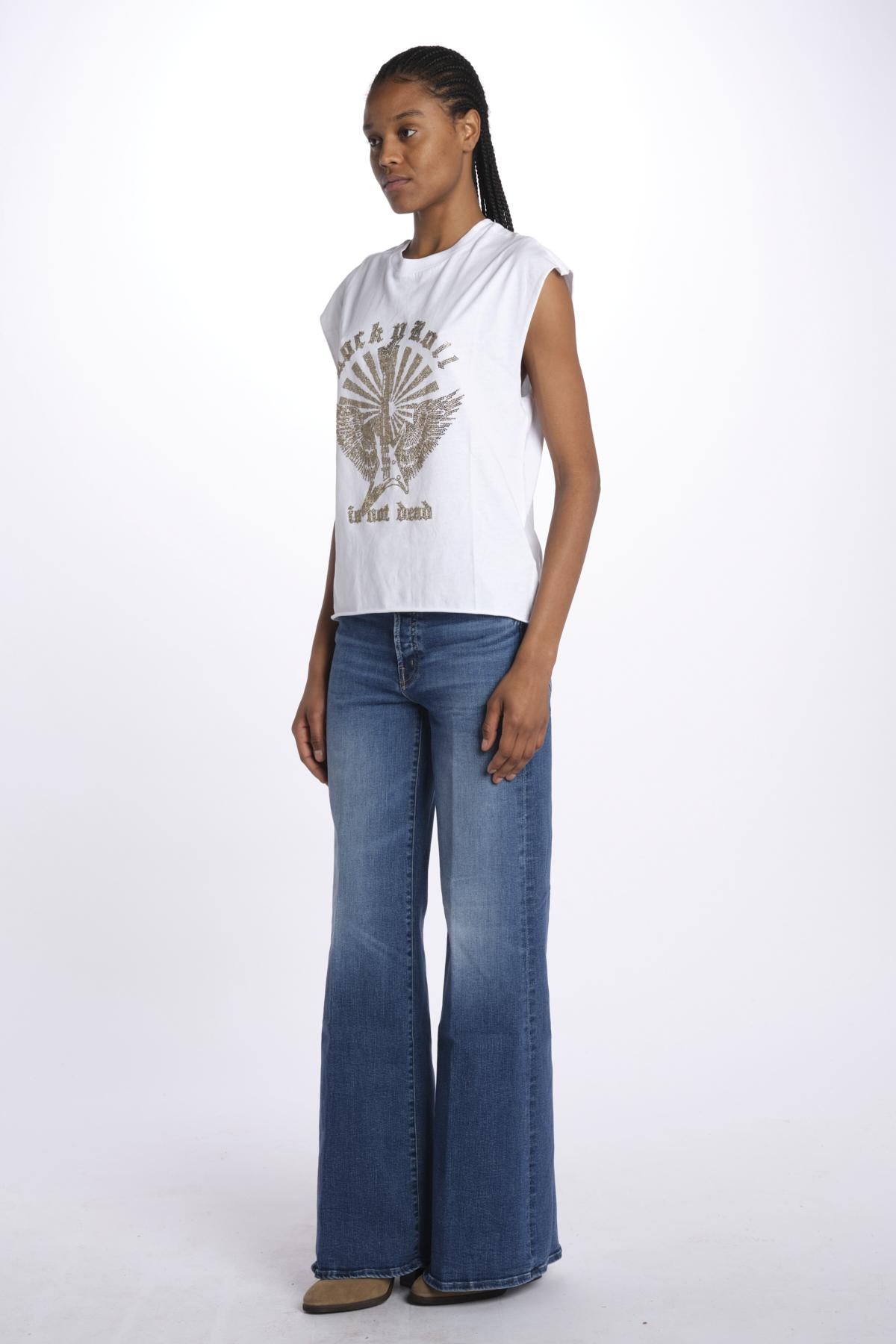 Cloe hc guitar wings strass JWTT01265 WHITE zadig & voltaire