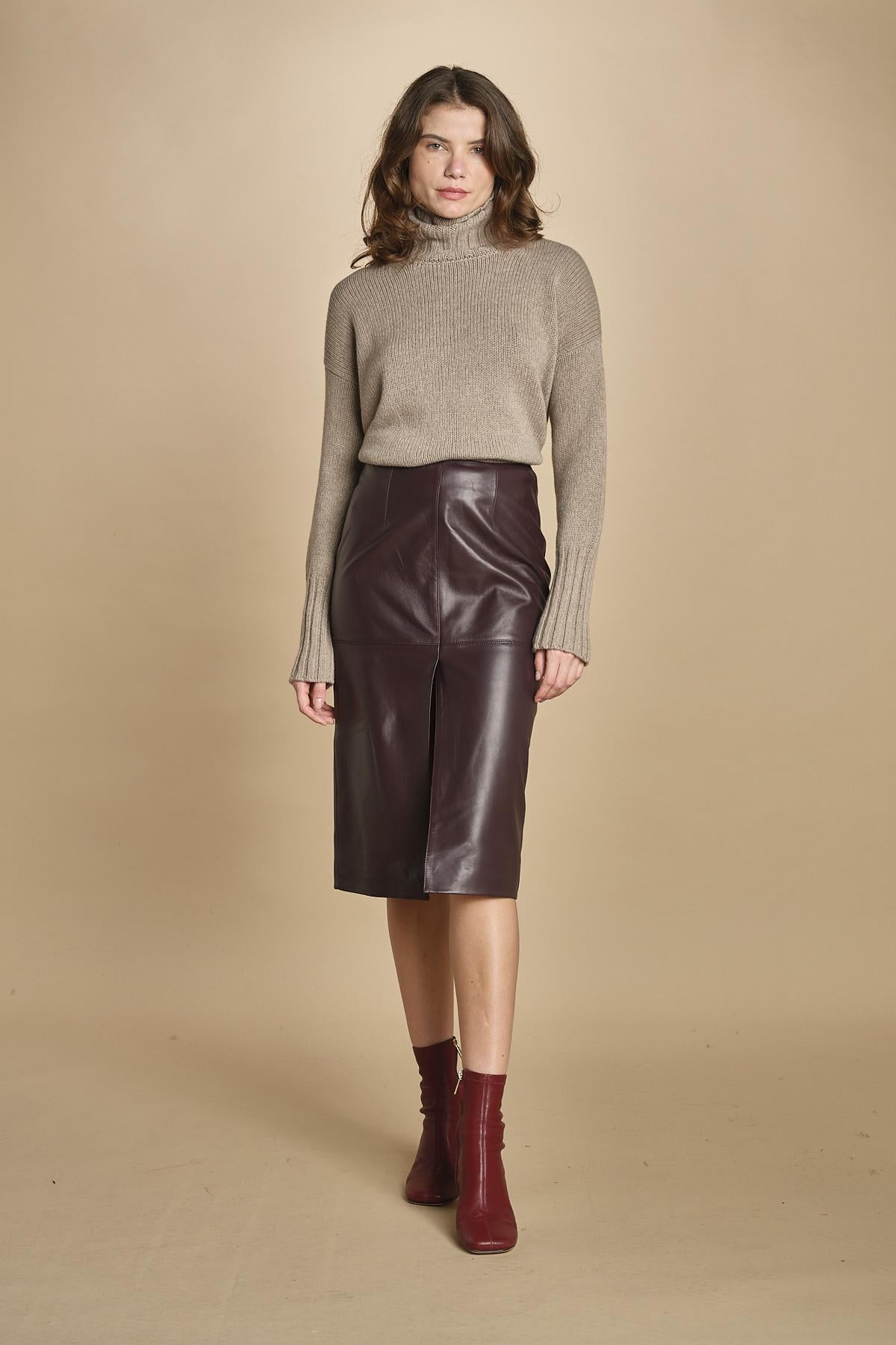 gonna longuette. FELINDRA 4HVH02-V07780 BORDERAX vanessa bruno