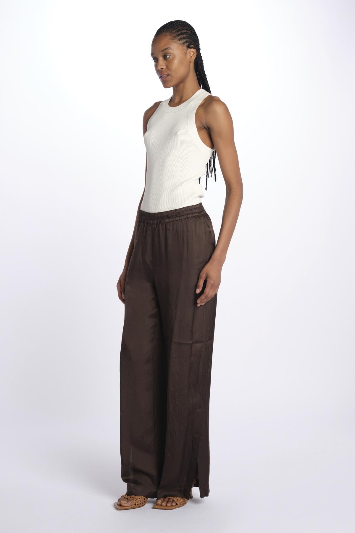 Pantaloni viscosa MOD.0187 CAFFE aspesi