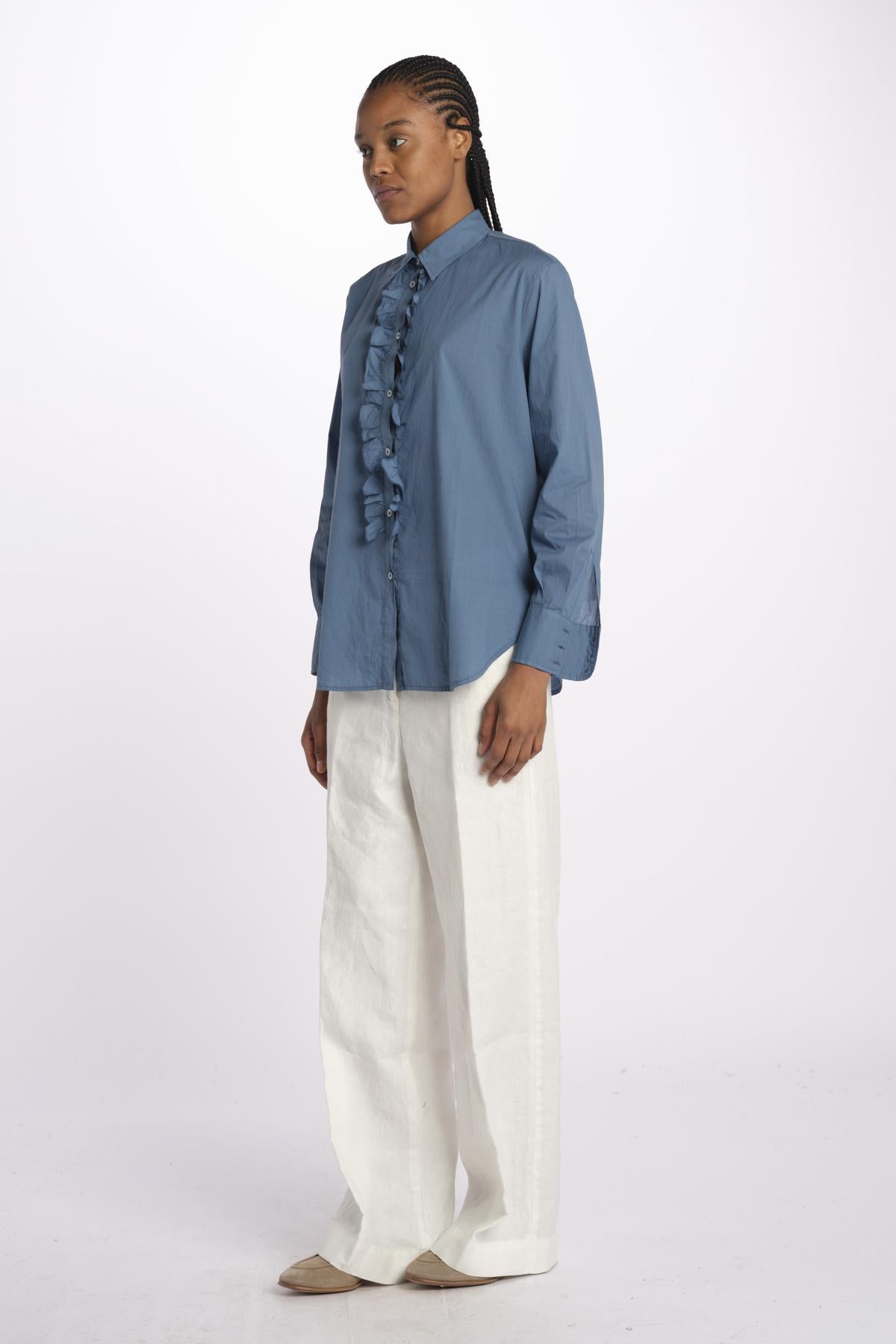 GEMMA camicia con rouches M27D0GEMMAT0278 U562 massimo alba