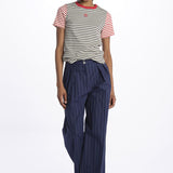 PAUL righe bicolore 14Y037CO185 NAVY ines de la fressange