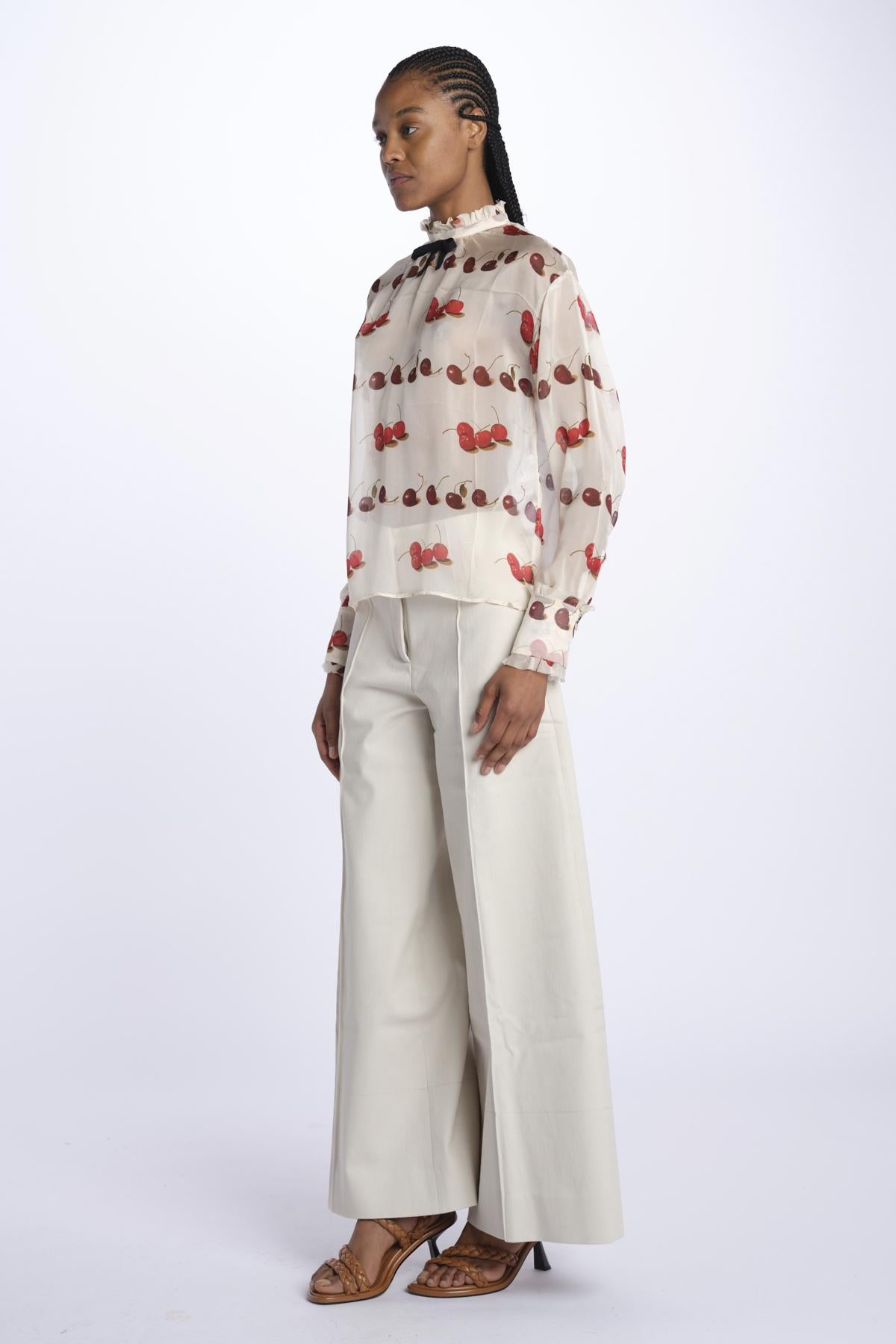 Camicia chiffon righe G043 5539 SAC1 n21