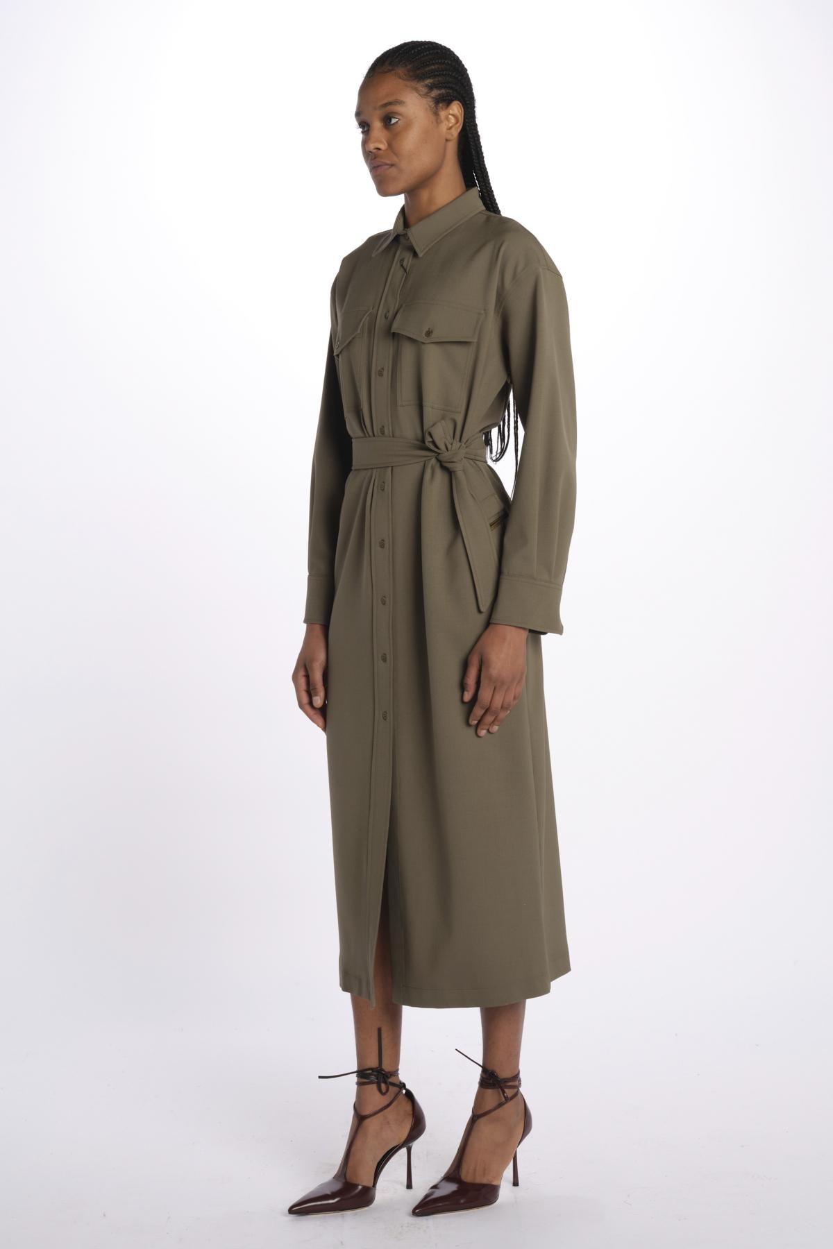 Abito CLOWN 2515221071600 008VERDEKAKI weekend maxmara