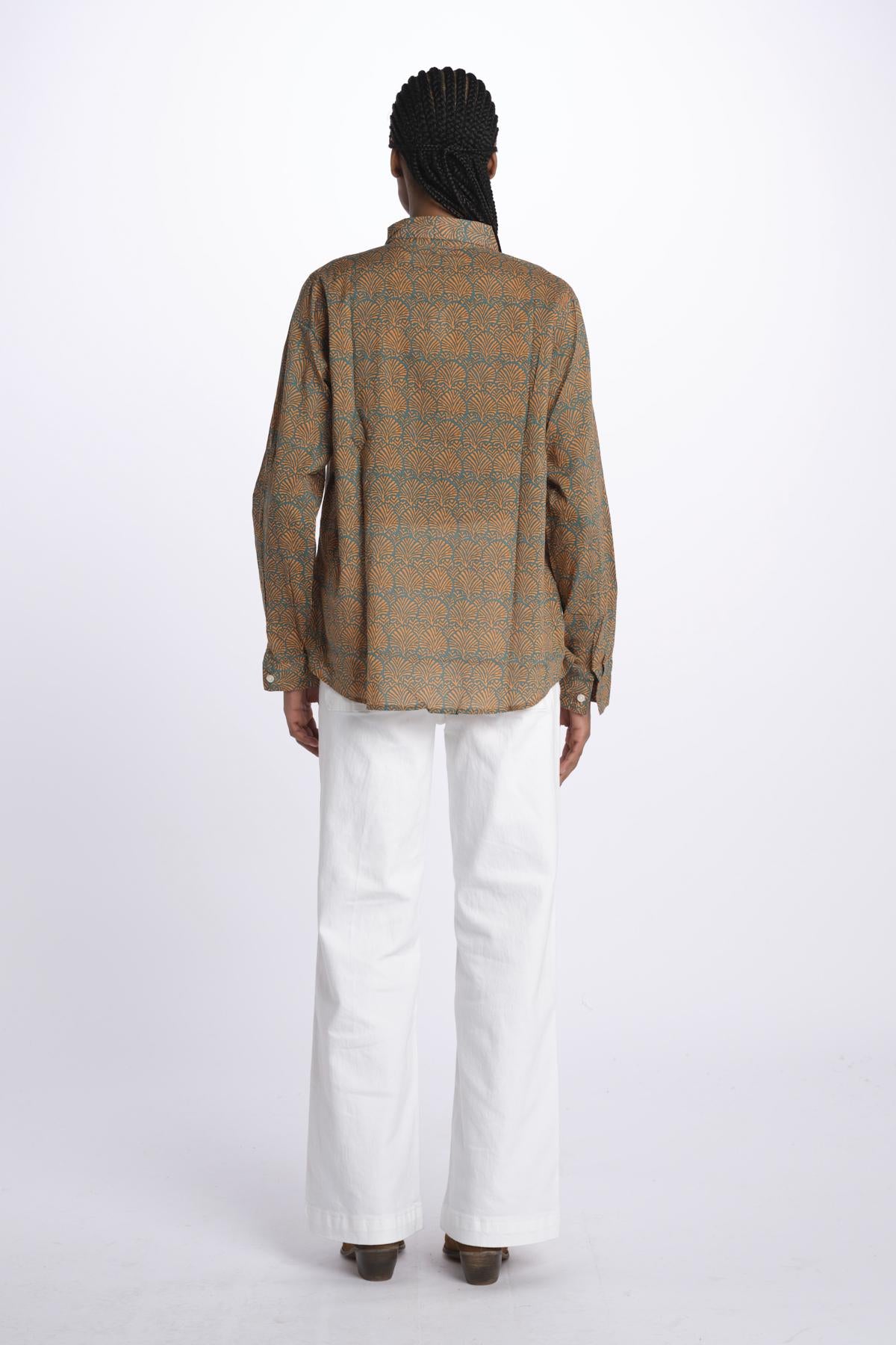 Camicia COQUILLAGES KIPRO 434Y terre rouge