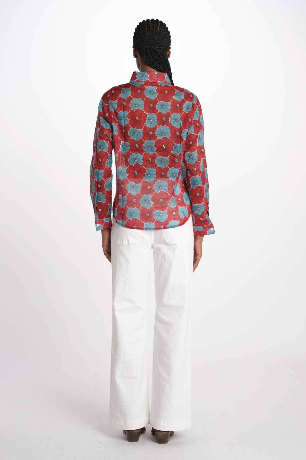 Camicia FLEUR SX7522 4F16 terre rouge