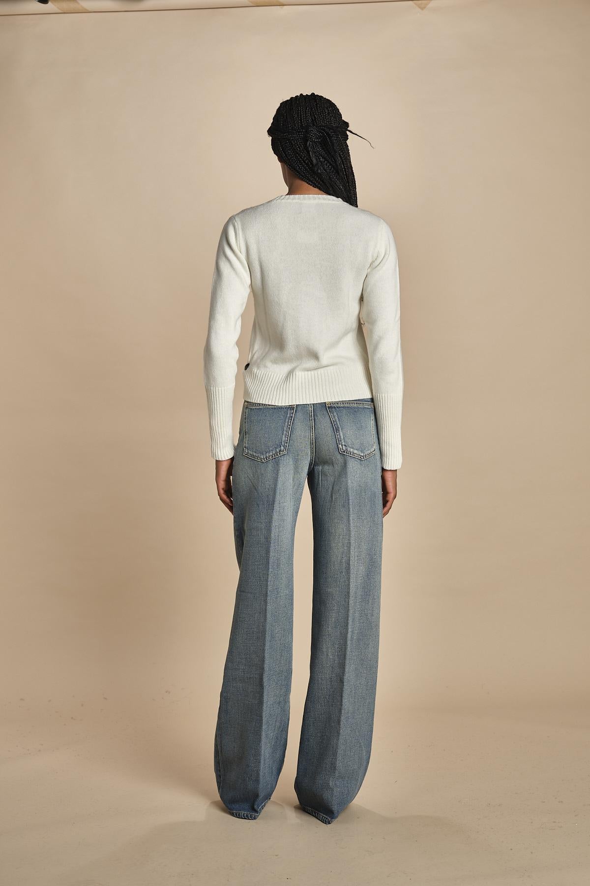 d2501005 girocollo slim by milaura. d2501005 29001 BIANCO milaura