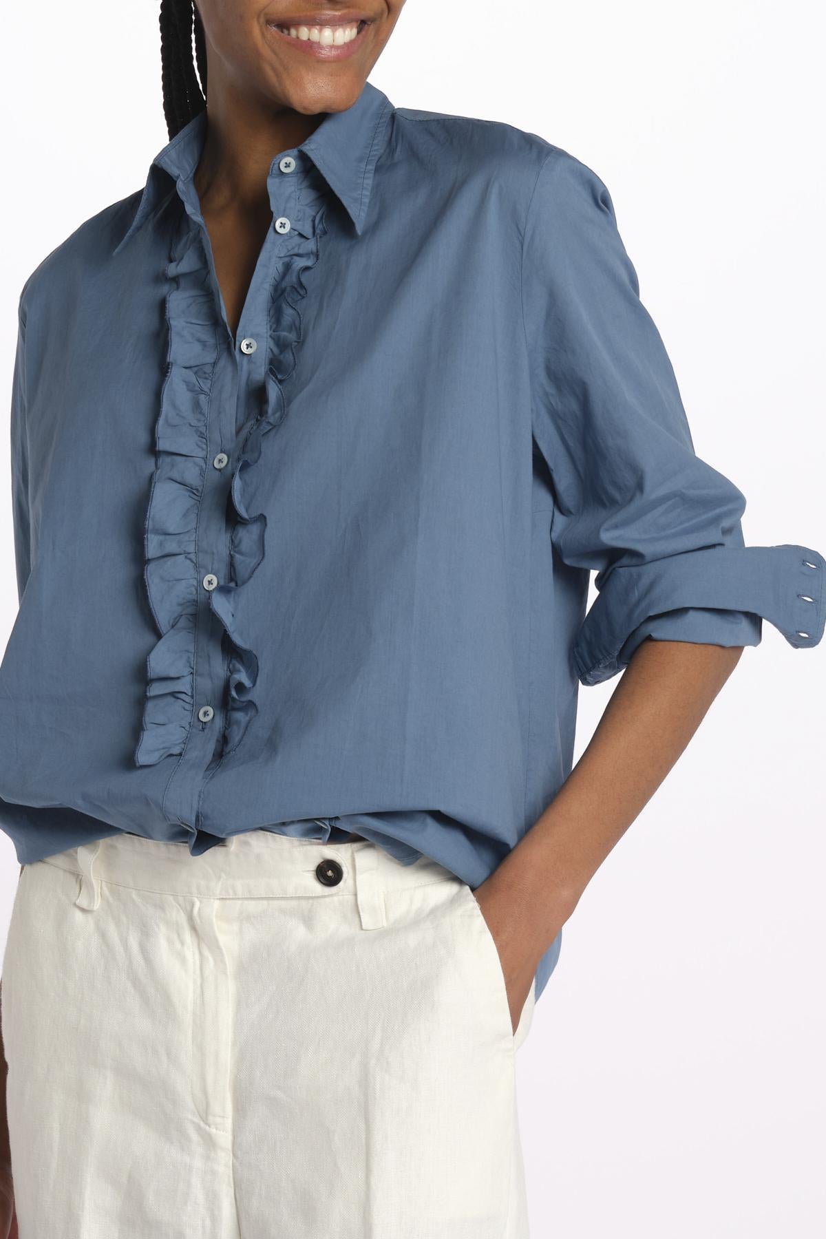 GEMMA camicia con rouches M27D0GEMMAT0278 U562 massimo alba