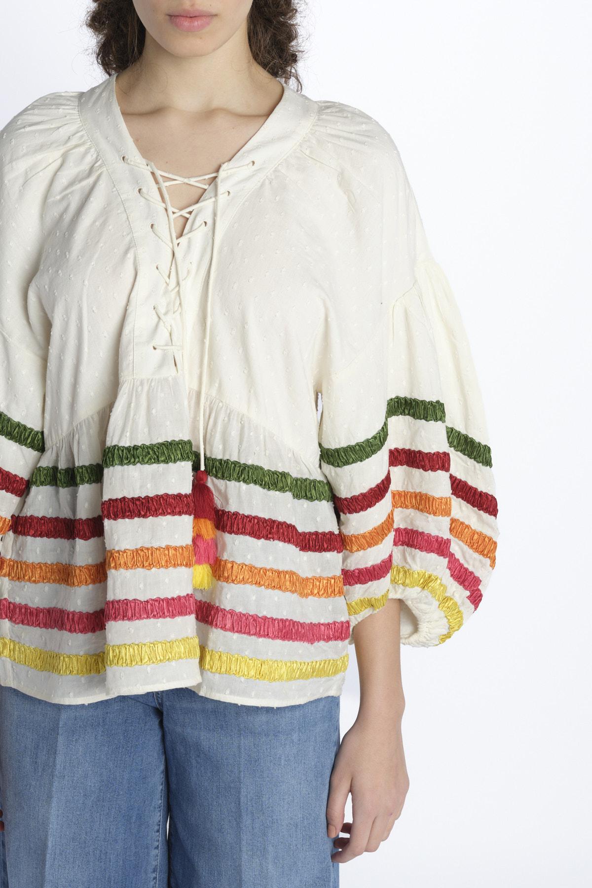 Blousa nastra LIBERTY BEIGE chufy