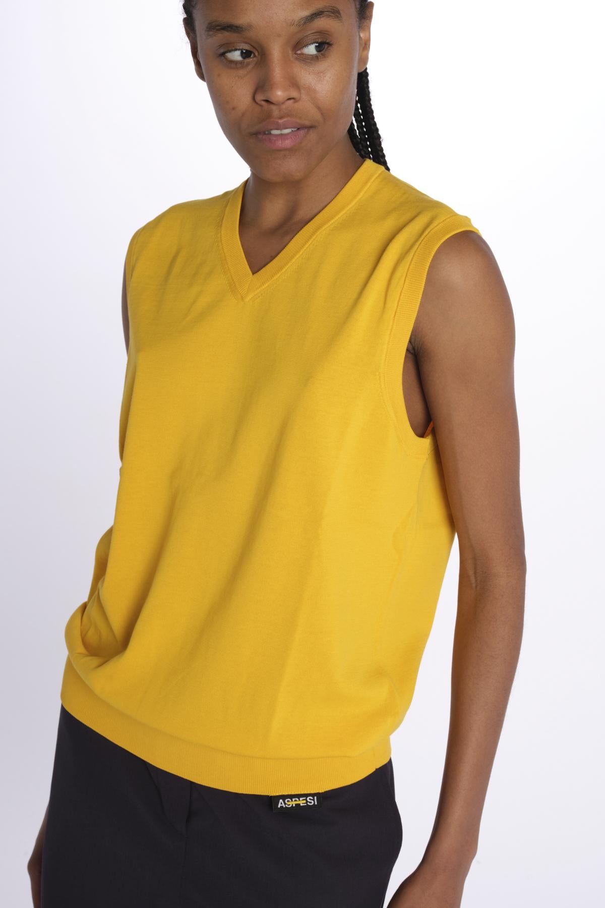Gilet Over 3020 GIALLO aspesi