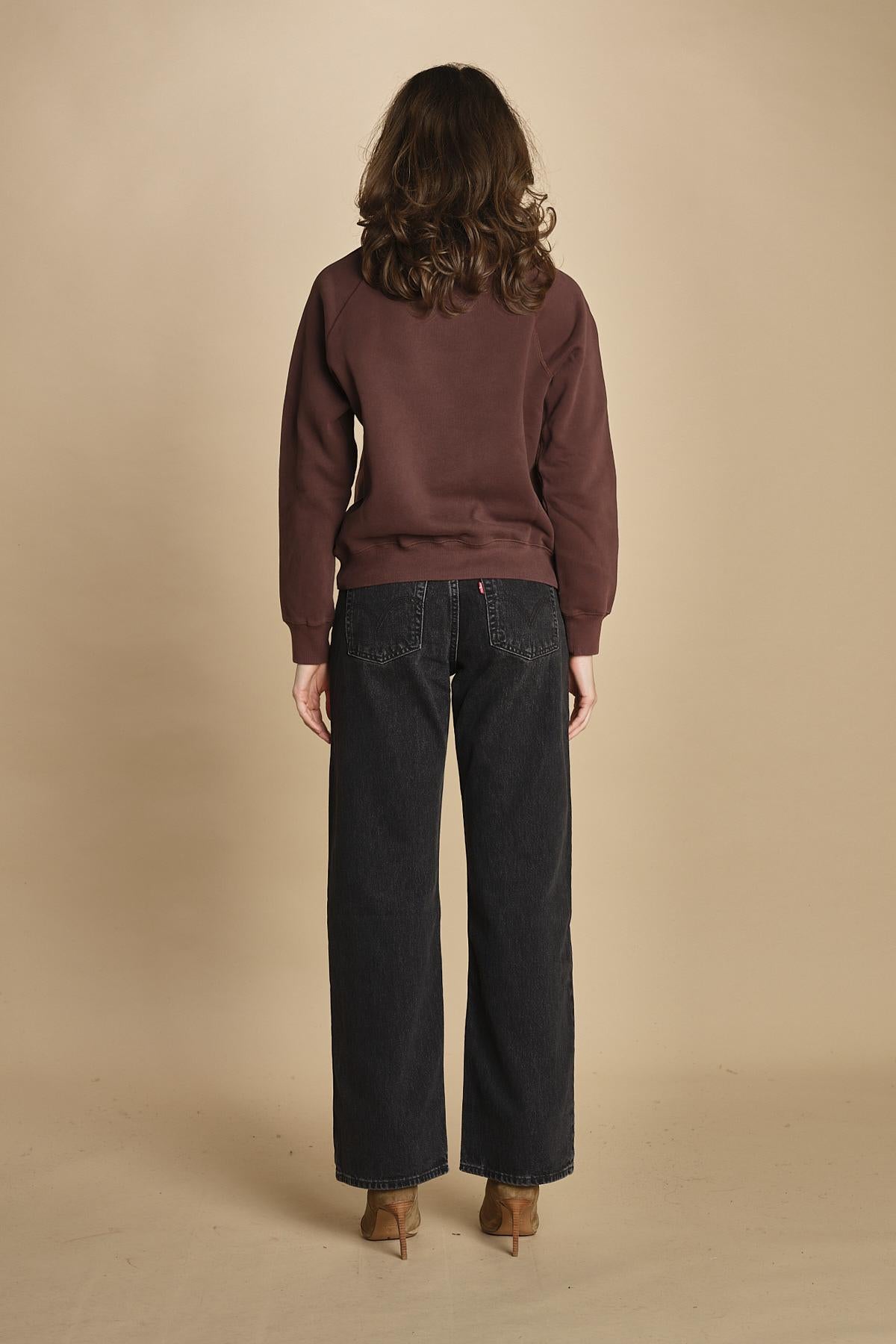 felpa girocollo. JWSS01674 BURGUNDY 540 zadig & voltaire