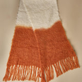 sciarpa mohair bicolore. CHA TEAL hinterveld