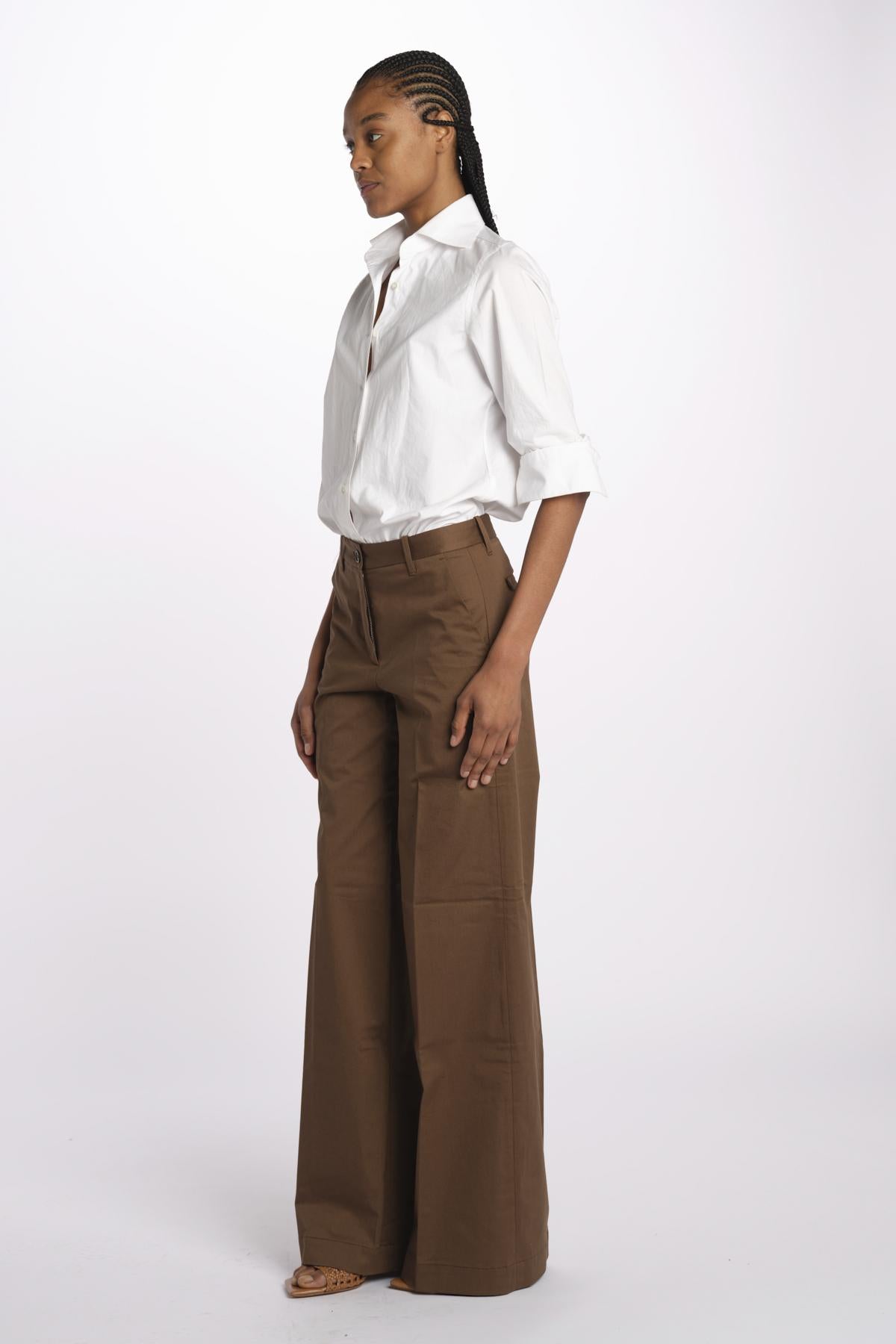 Pantalone NADIA co/ stretch NADIA NAC120 P01 CAFFE nine in the morning