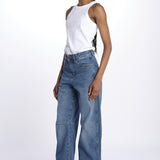 ELIOTT pantalone con cucitura JEA1613ELIOTT BLE0125S soeur
