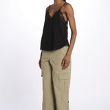 Christy cdc perm top spallina sottile PWGCP0702F NOIR zadig & voltaire