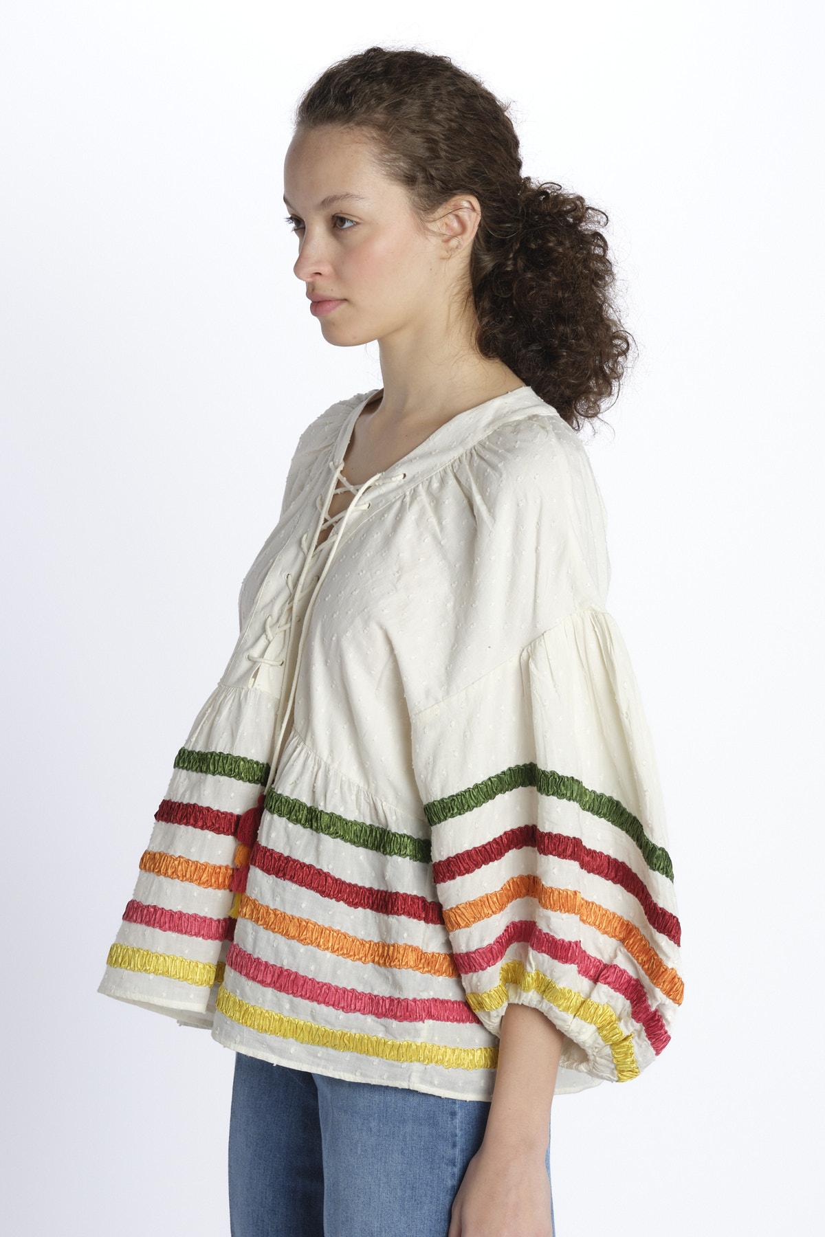 Blousa nastra LIBERTY BEIGE chufy