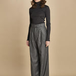 pantalone con due pinces occhio di perenice. PAN0173 GRI0125W soeur