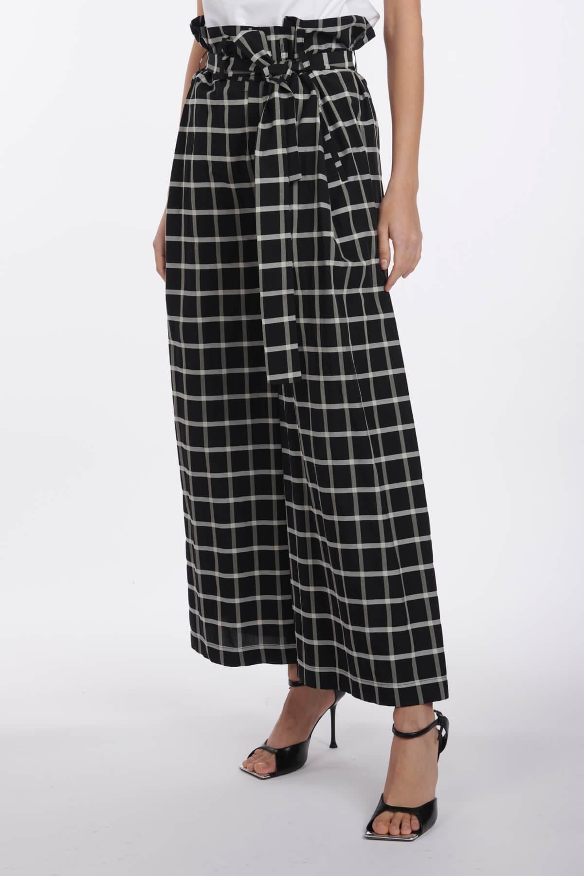 Pant Check Cintura P2SH02 CHKNE erika cavallini