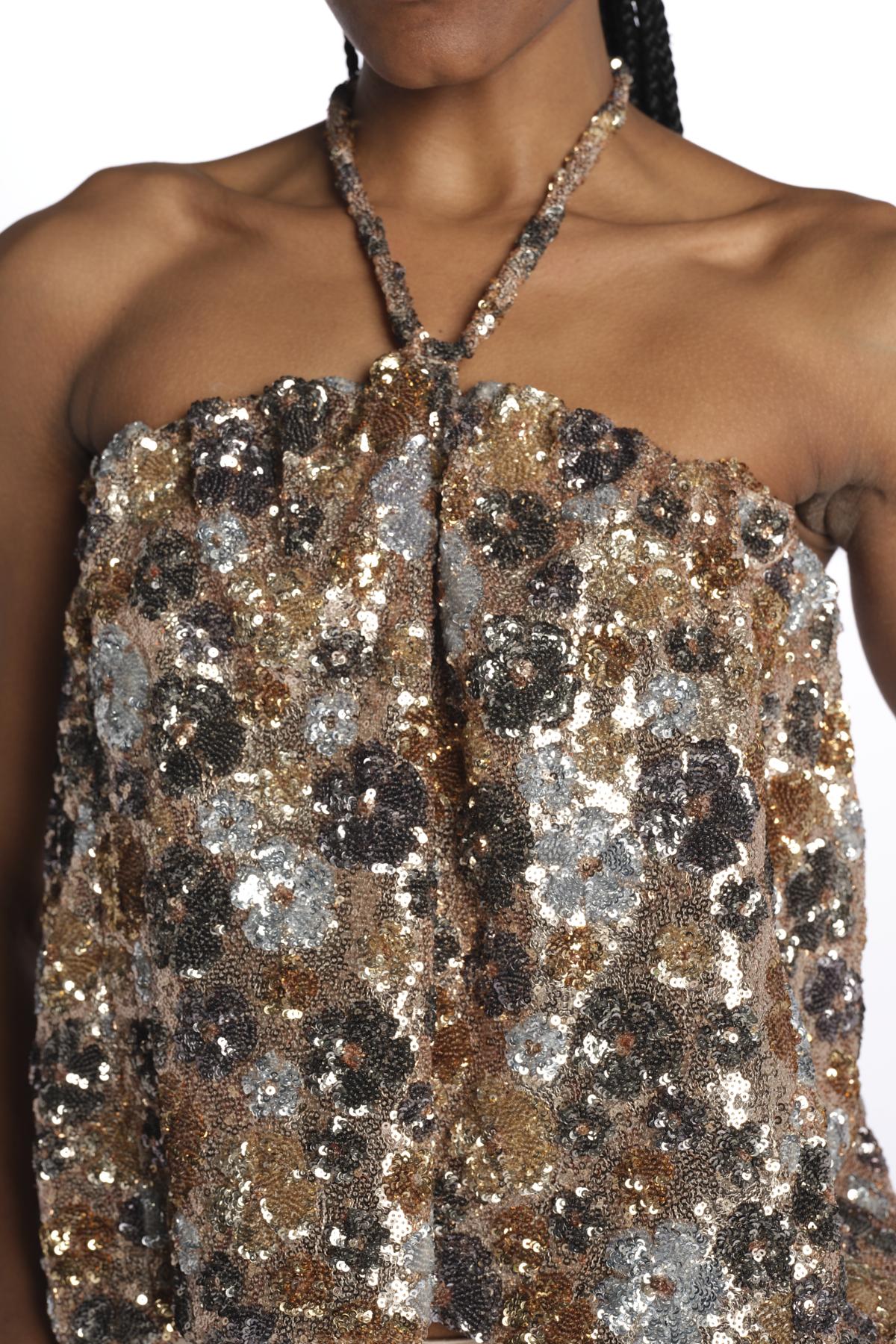 Top paillettes con coulisse T022 M915 n21