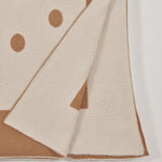 Plaid pois 150x180 C2100414B CAMMELLOAVORIO milaura