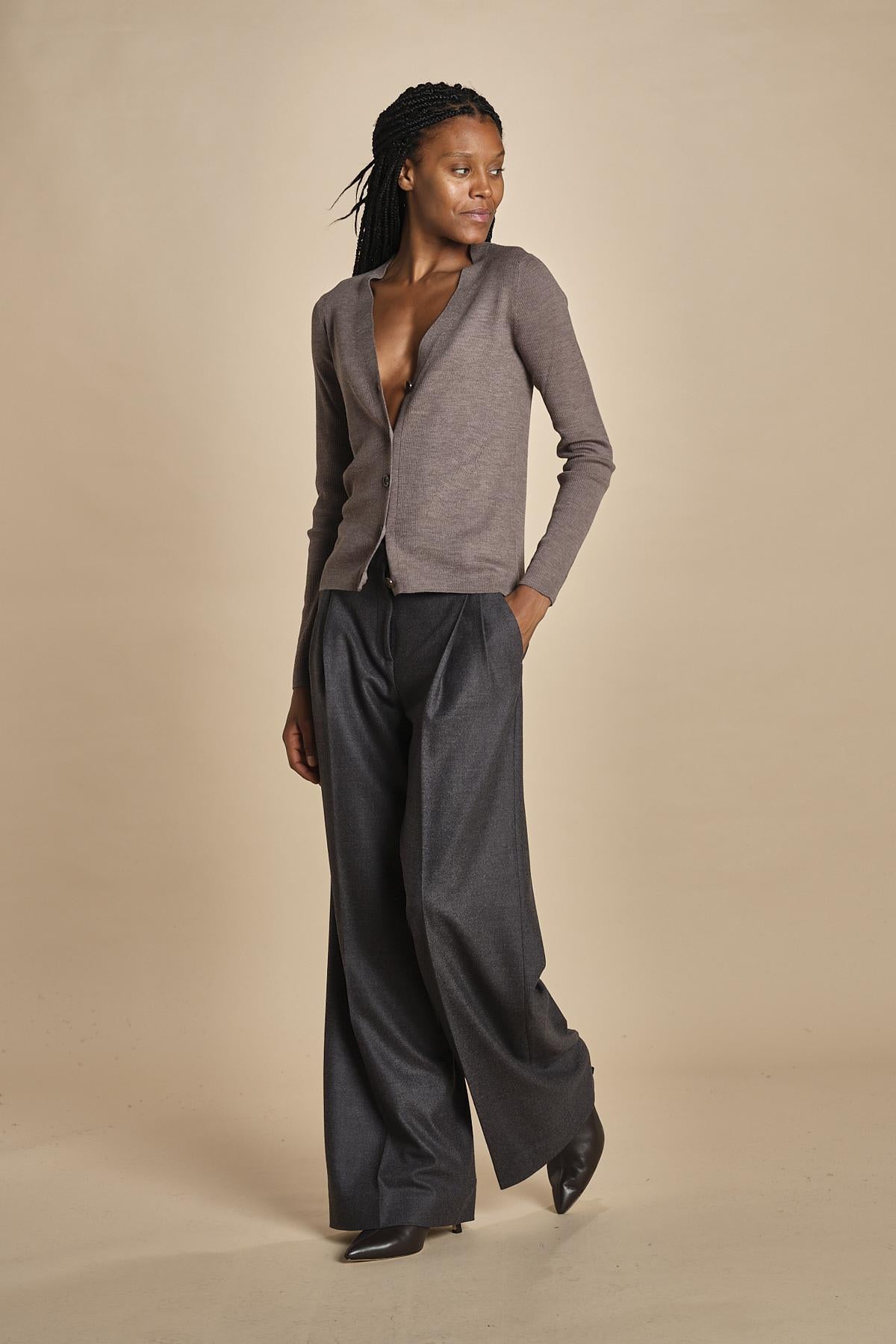 MIL LAU2 cardigan a costine fin.16 MIL LAU2 E14043 SIGARO milaura
