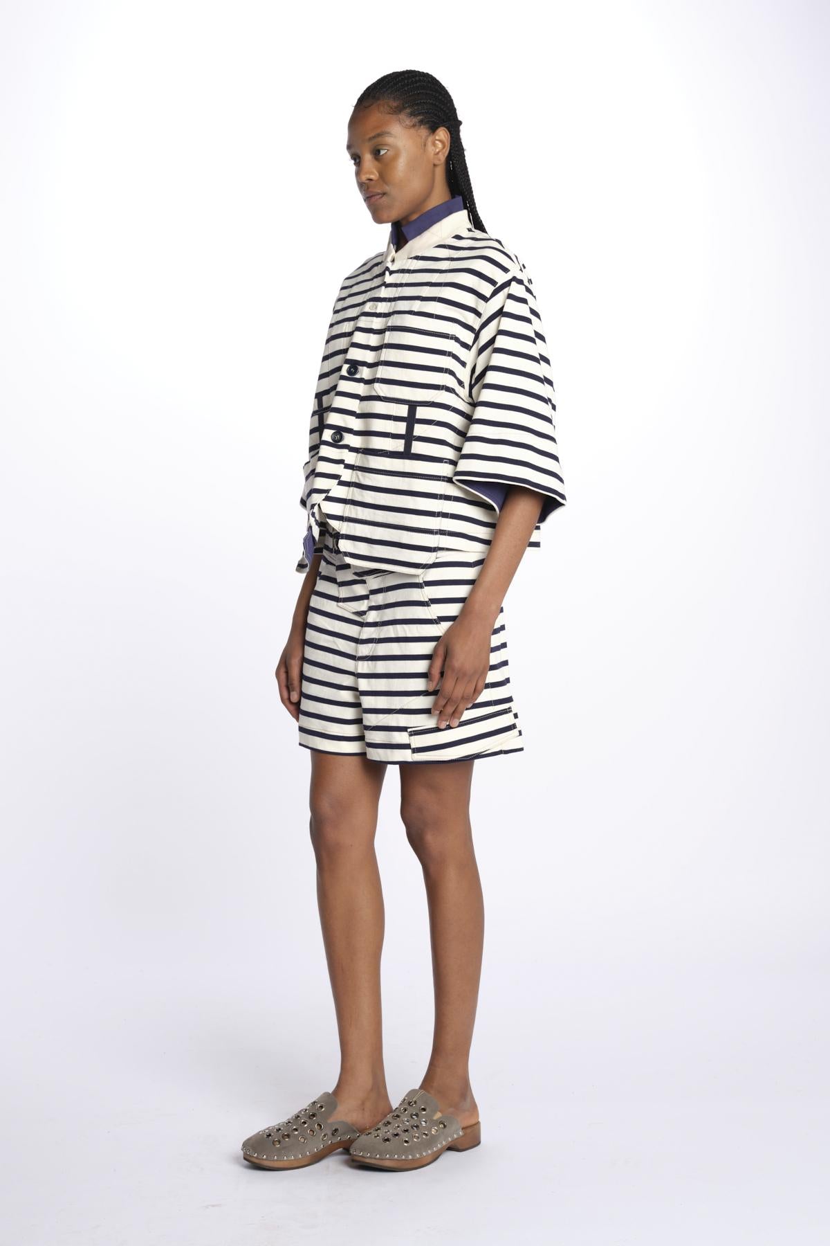 Giacca BABY WORK BLAZER jersey righe 10316 105 JERSEY BLUE STRIPES 19 jejia
