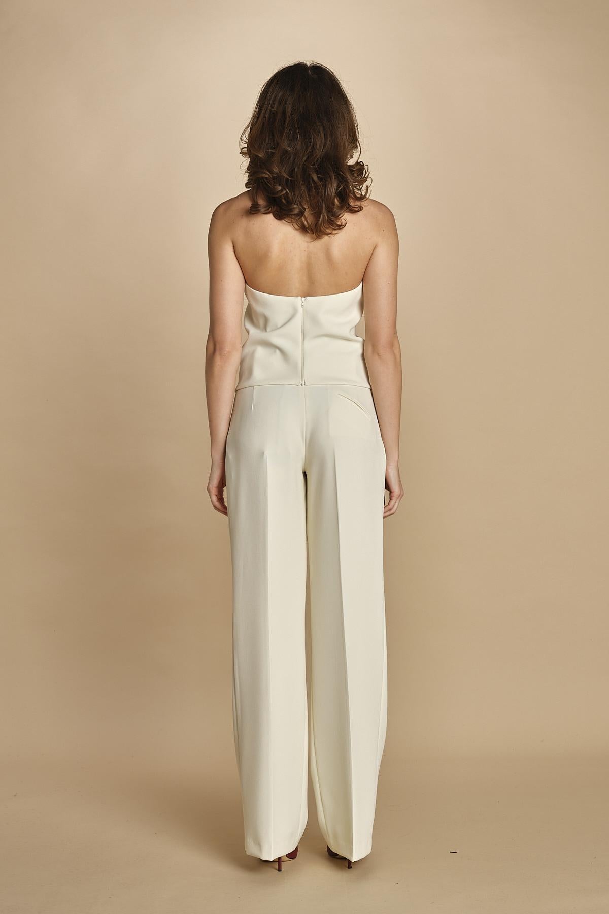 top in cady con schiena nuda 31357-313 LATTE 02 federica tosi