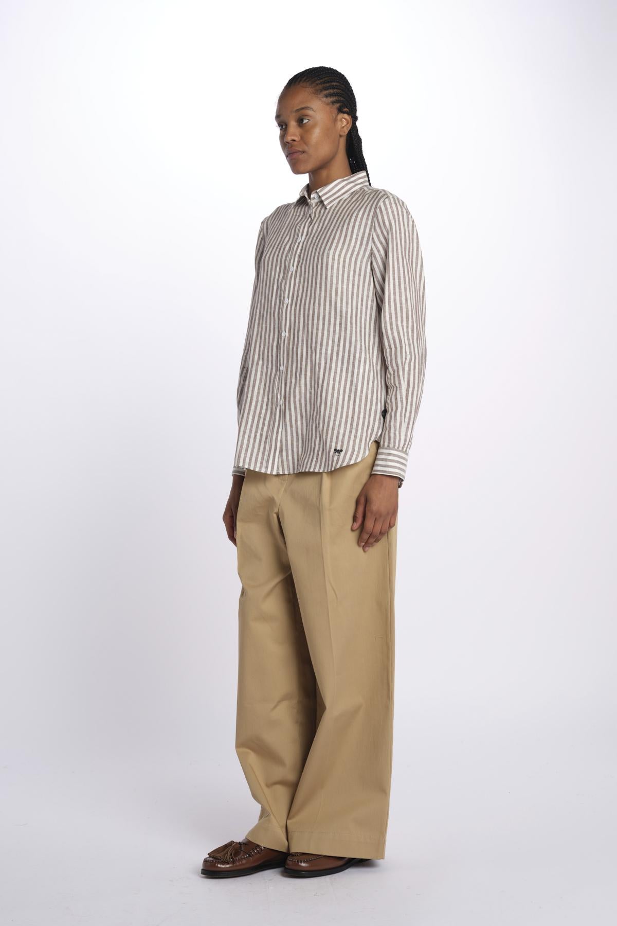 Camicia JOSEF lino righe 2515111052600 014 weekend maxmara