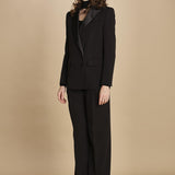 giacca doppipetto in cady 30303-313 NERO 29 federica tosi