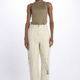 RAINE pantaloni a vita alta con gamba ampia e ricami 179553 U111 scotch&soda