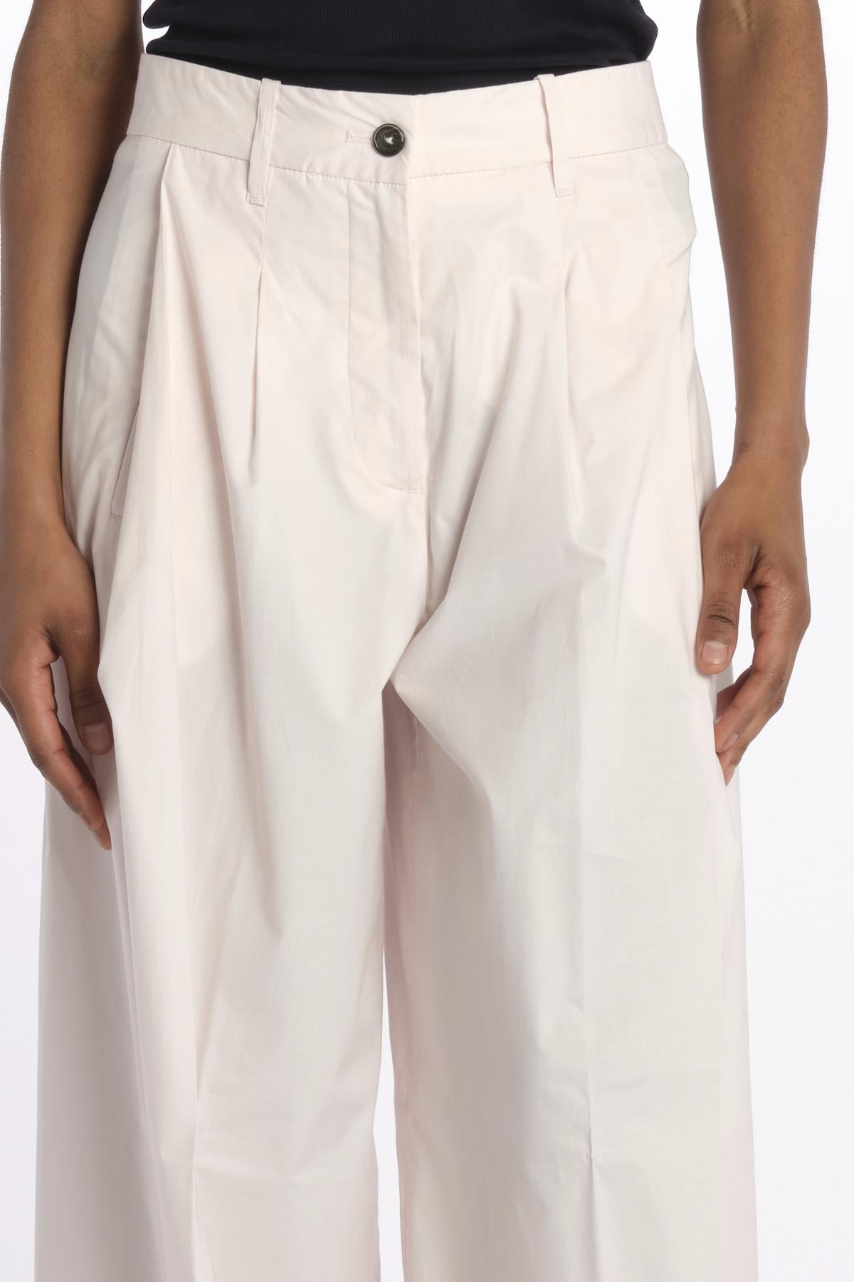 Pant PETRA 2 pinces popeline PETRA PE66 ROSA nine in the morning