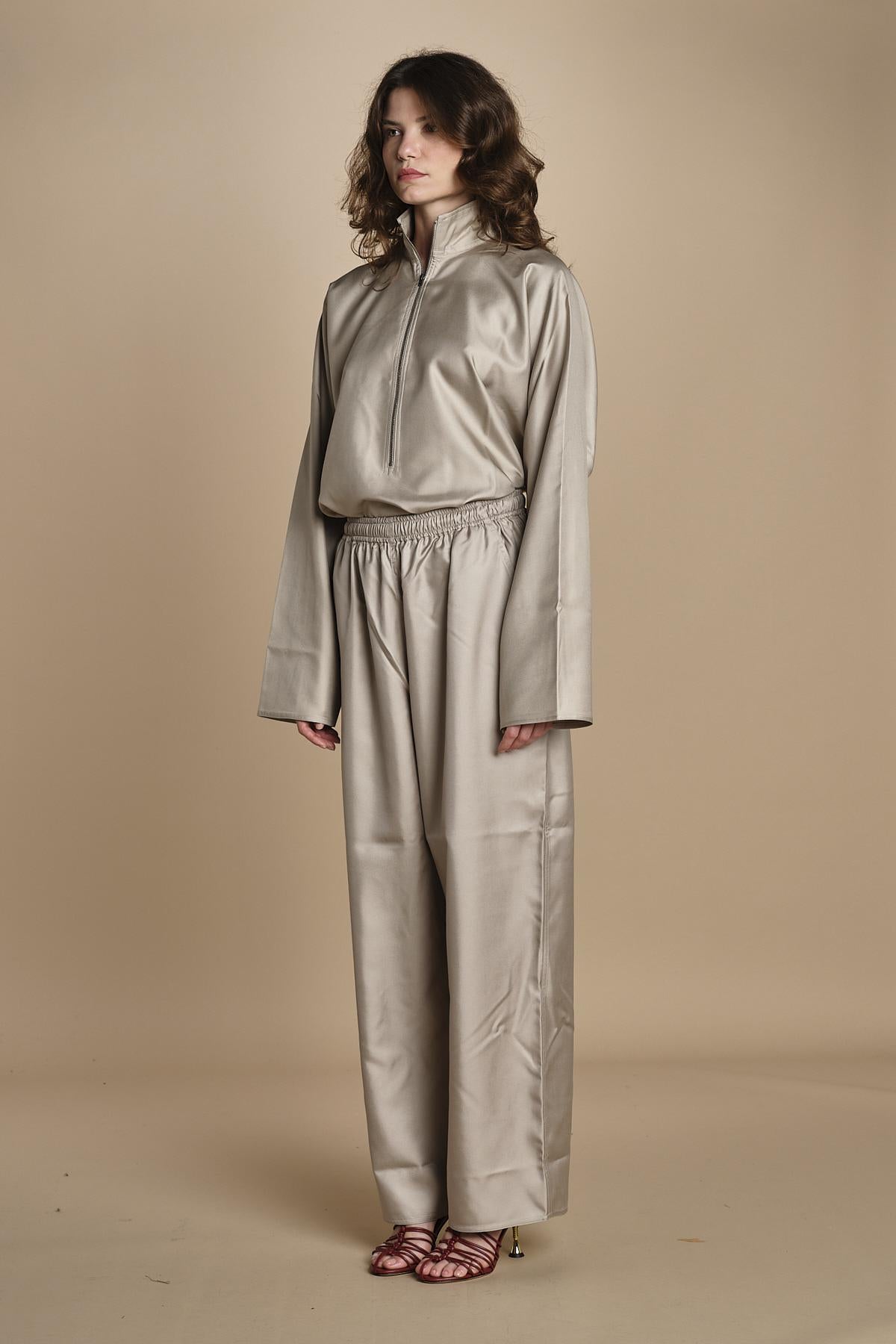 PASCH pantalone in seta con coulisse PASCH STONE sofie d'hoore