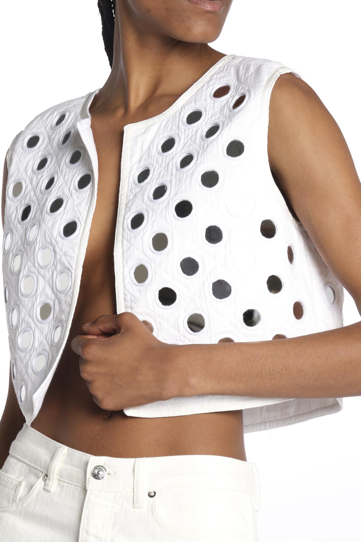 Gilet NEW GITA con specchietti NEW GITA WHITE laurence bras