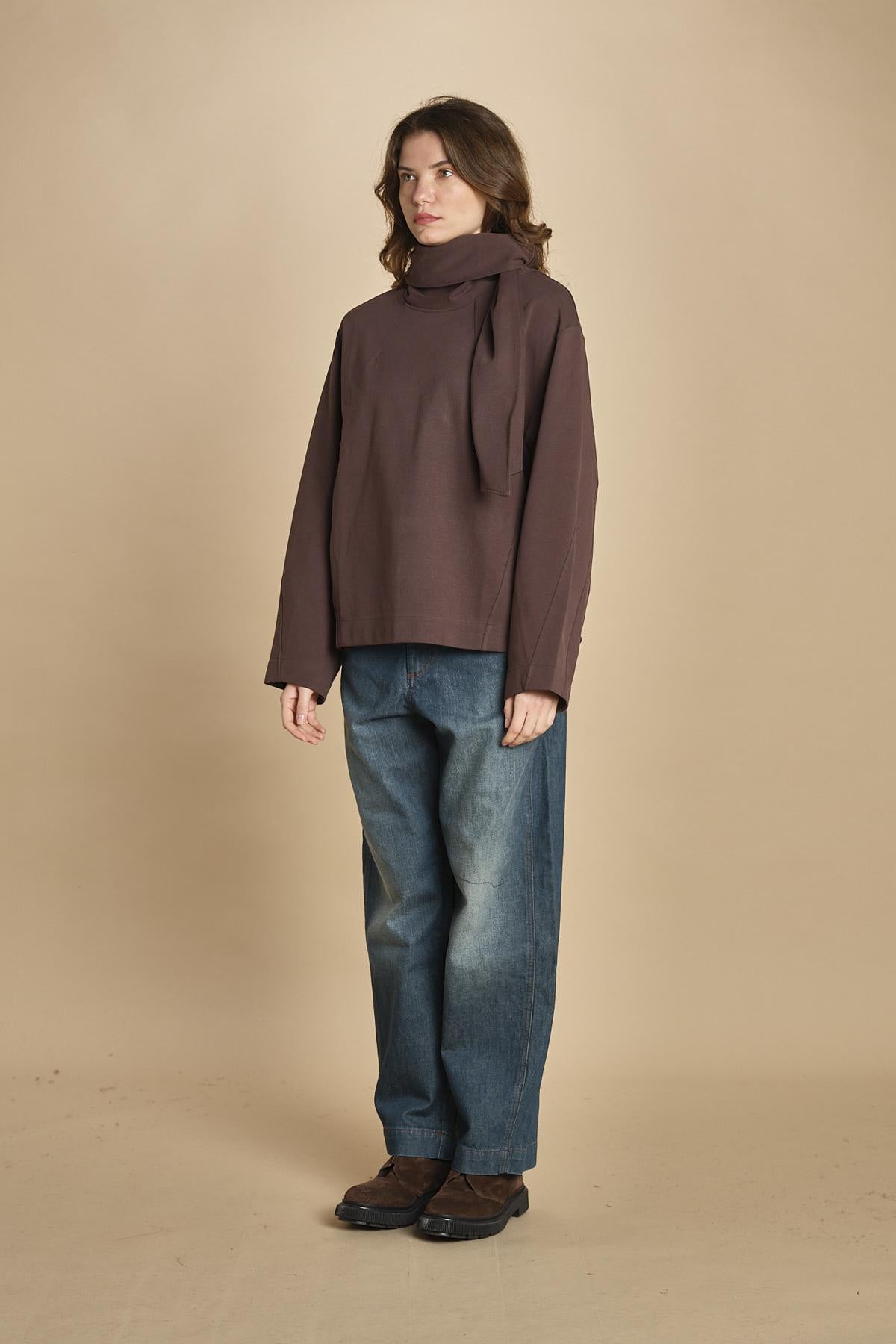 top in jersey con nodo. SWE0400FREJA MAR45 soeur