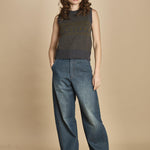 gilet jaquard. PUL0296 GRI5925W soeur