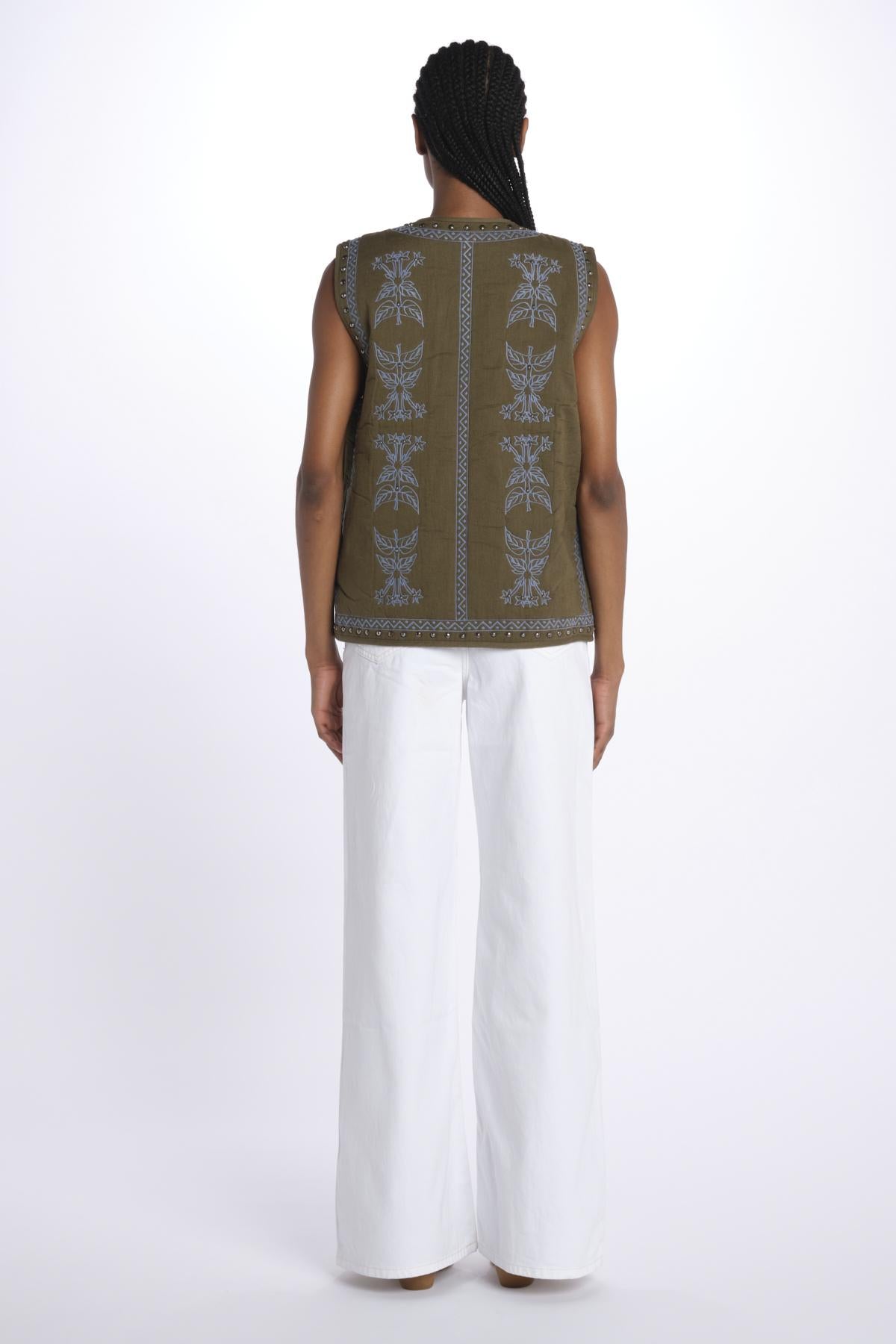 gilet con borchie 180434 U352 scotch&soda