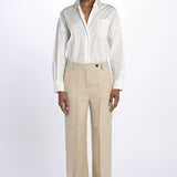 Pantalone lino spina LAMIA T2272F123 massimo alba