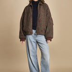 giubbino in piede de poule ASHER52 CBA COMBO bellerose