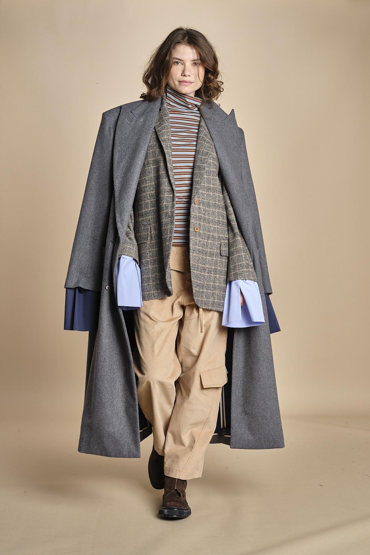 pantalone cargo in velluto TEA MJD231_ATEX42 J0036 jejia