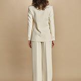 giacca doppipetto in cady 30303-313 LATTE 02 federica tosi