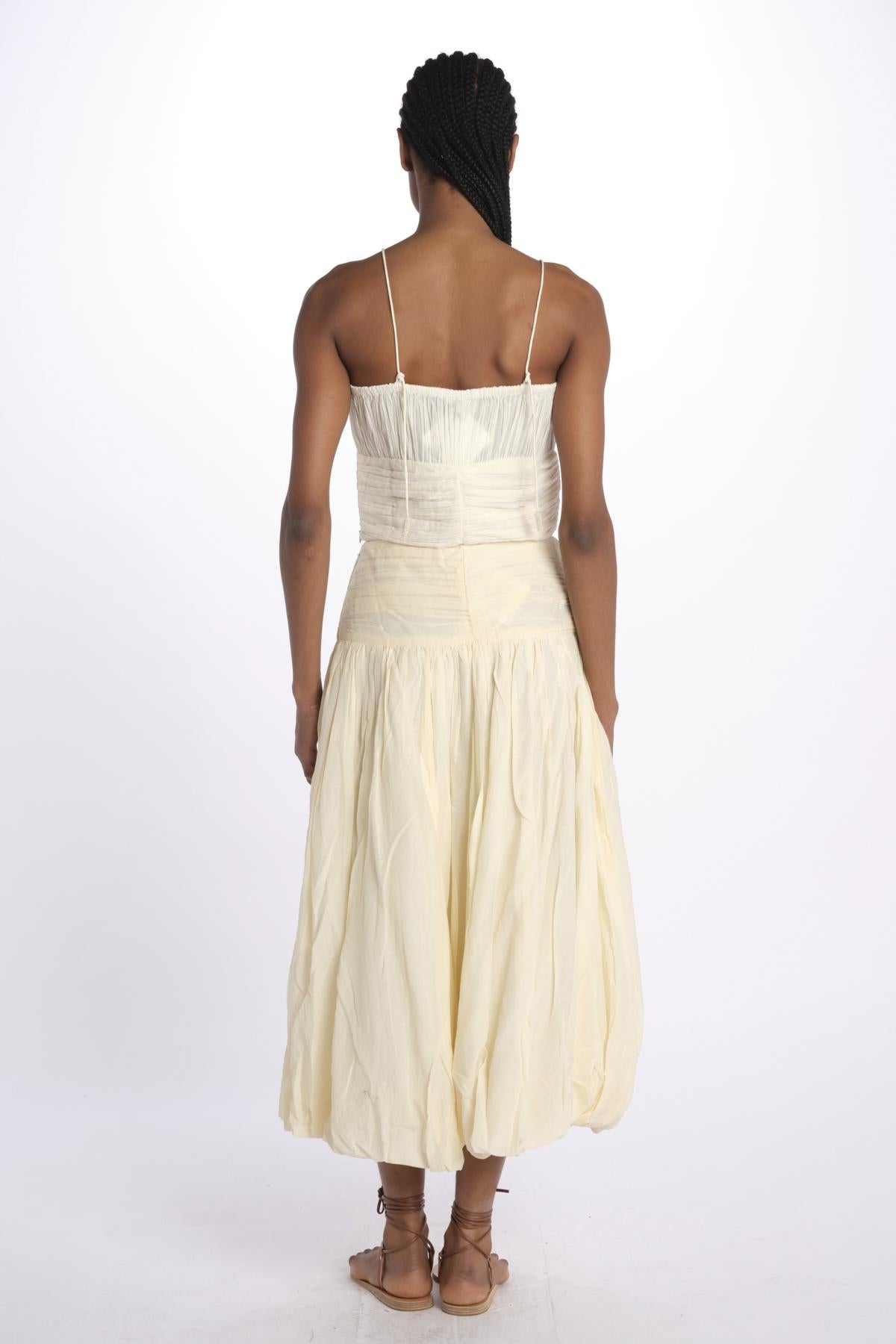 Top spallina+ paillettes CHERIZE TOP ANTIQUEWHITE scarlett poppies