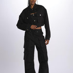 Pantaloni con tasconi LV24S-PT11 BLACK lvir