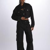 Pantaloni con tasconi LV24S-PT11 BLACK lvir