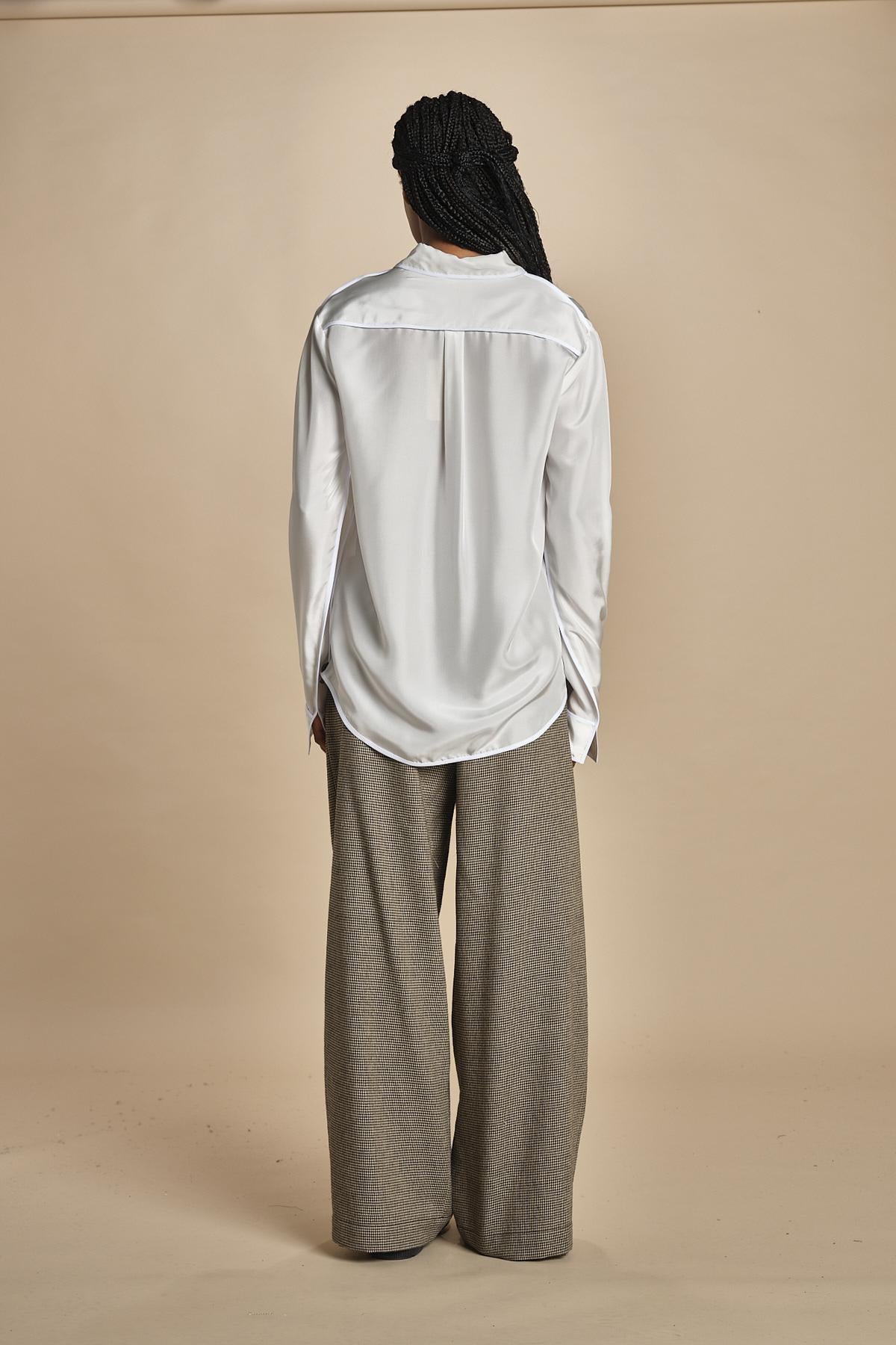 INES camicia da uomo in seta MJD117_AU8008 WHITE 02 jejia