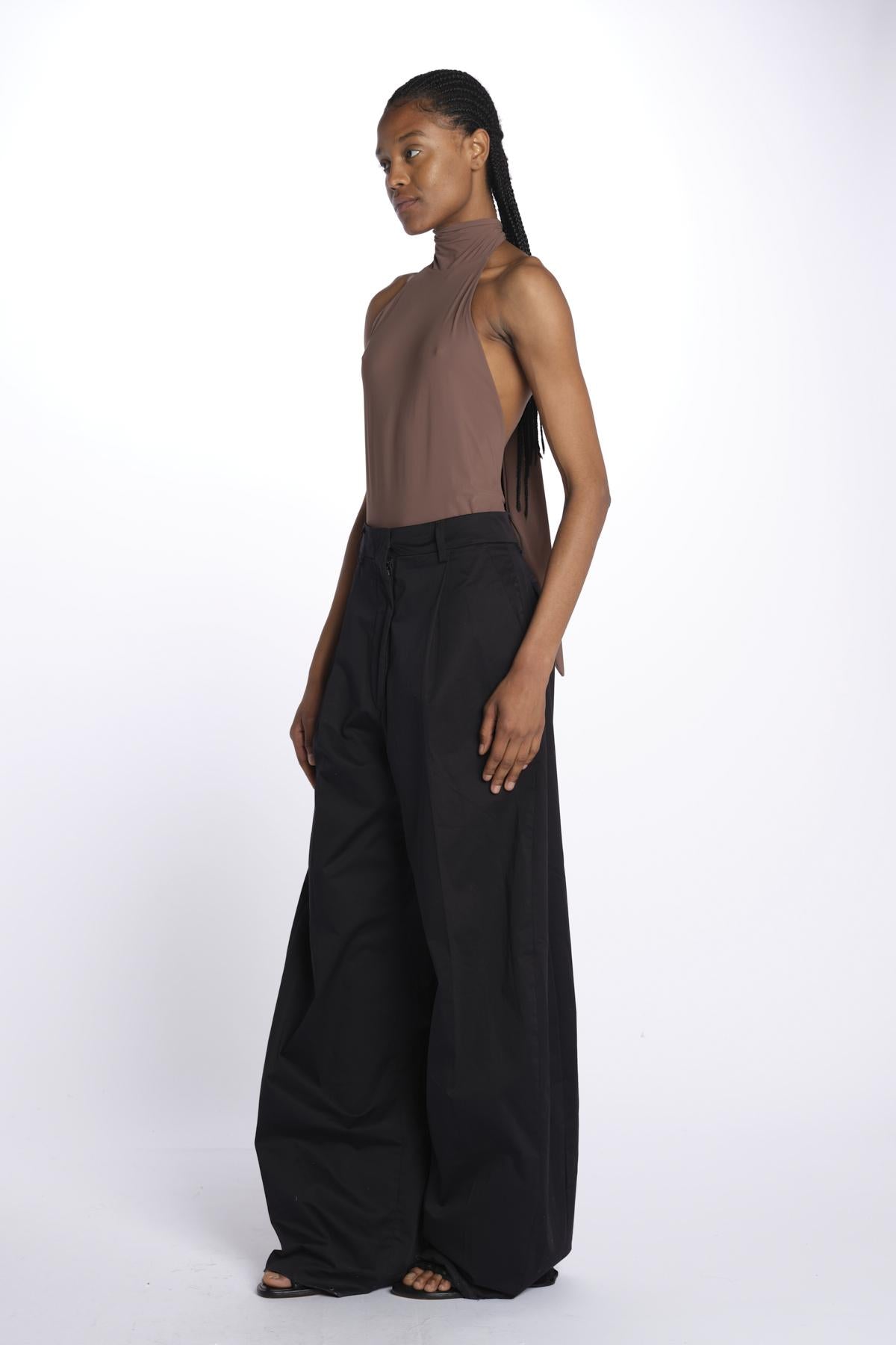 HOLLY body collo alto con fiocco HOLLY TAUPE BROWN amazuìn