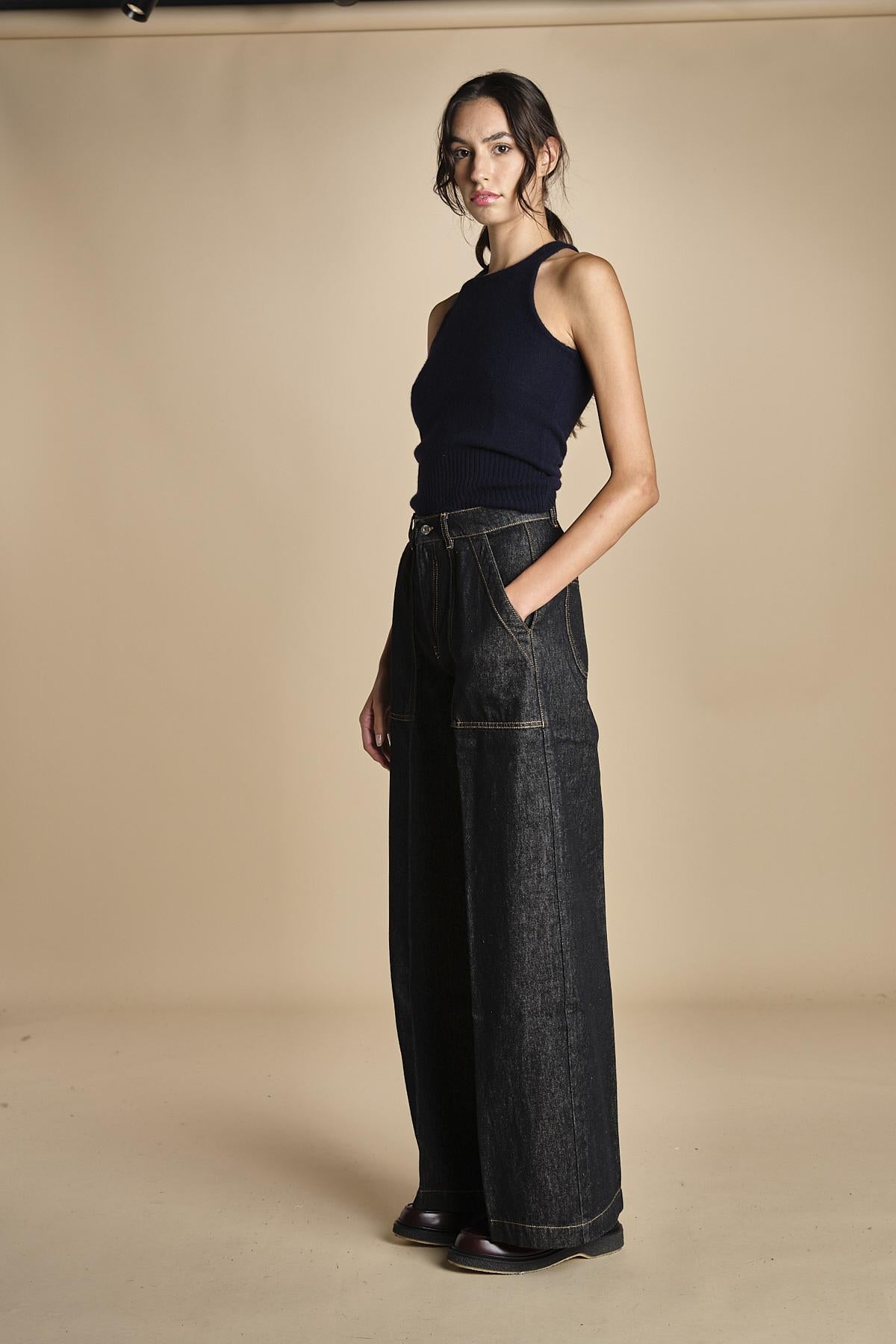 denim con tasconi FATA OPENBLACK true avenue